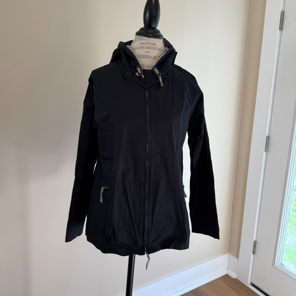 Gudrun Sjoden‎ Women's Black Cotton Rain Coat Size M
